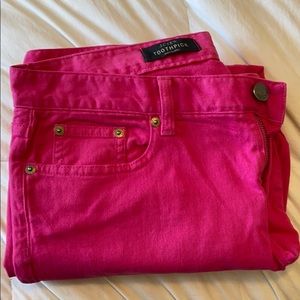 J. Crew pink toothpick ankle pants